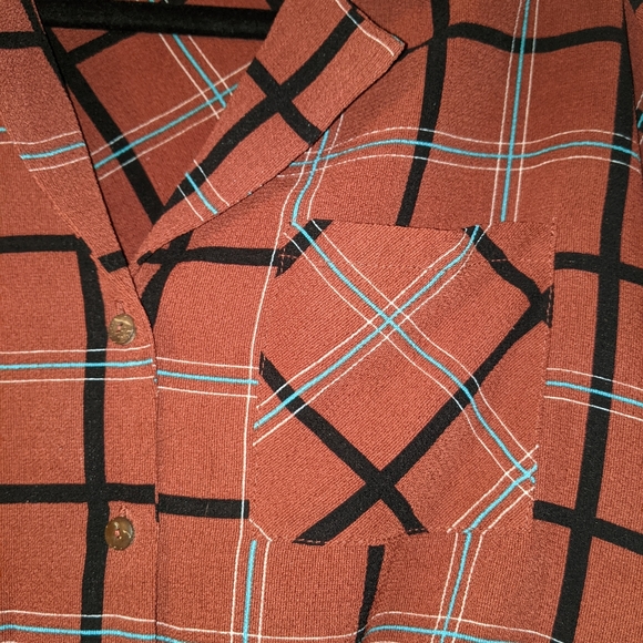 monteau button down retro front tie blouse - Picture 3 of 3